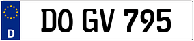 Trailer License Plate
